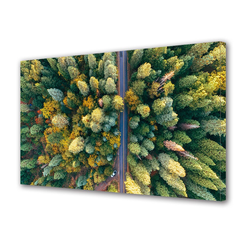 Tablou Canvas Premium ArtDeco, Drum privit de sus, Panza pe cadru de lemn, Decoratiuni Moderne pentru Casa, 80 x 120 cm