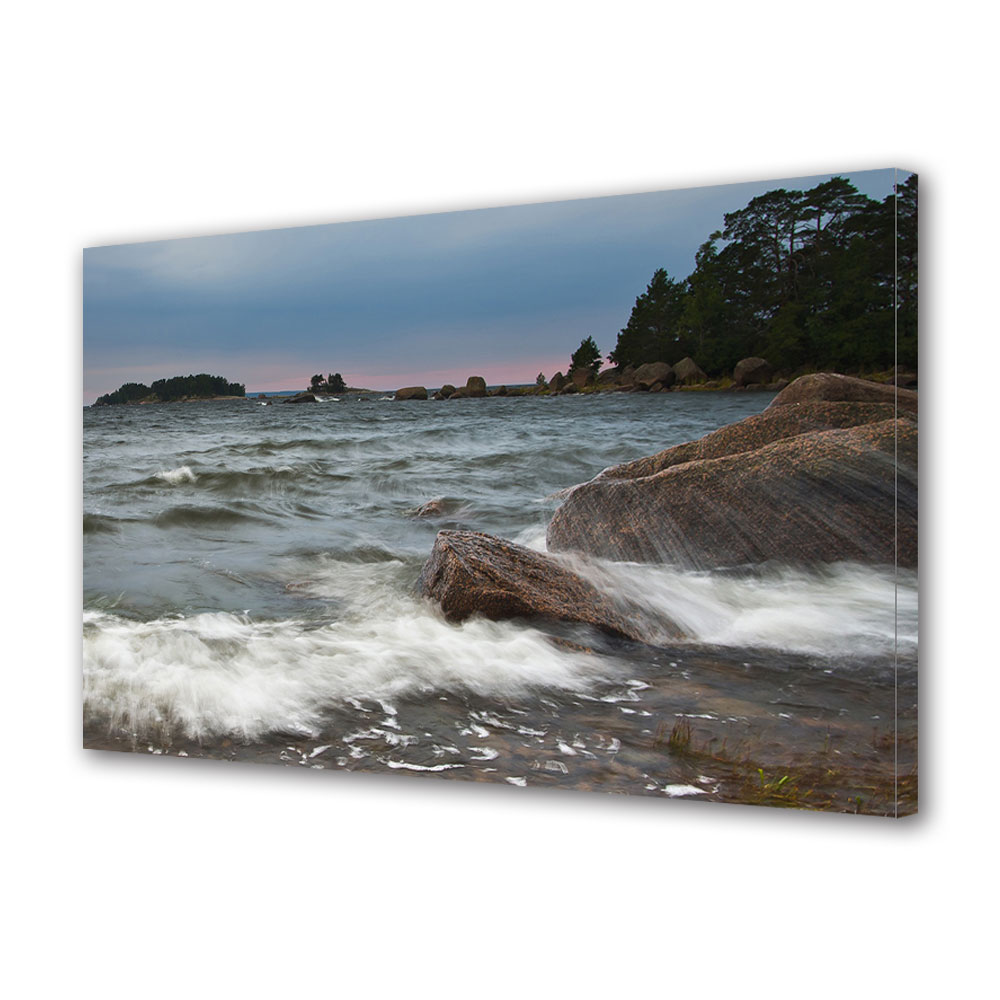 Tablou Canvas Premium ArtDeco, Ape rapide, Panza pe cadru de lemn, Decoratiuni Moderne pentru Casa, 80 x 120 cm