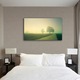 Tablou Canvas Premium ArtDeco, Copaci blurati, Panza pe cadru de lemn, Decoratiuni Moderne pentru Casa, 80 x 120 cm