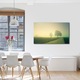 Tablou Canvas Premium ArtDeco, Copaci blurati, Panza pe cadru de lemn, Decoratiuni Moderne pentru Casa, 80 x 120 cm