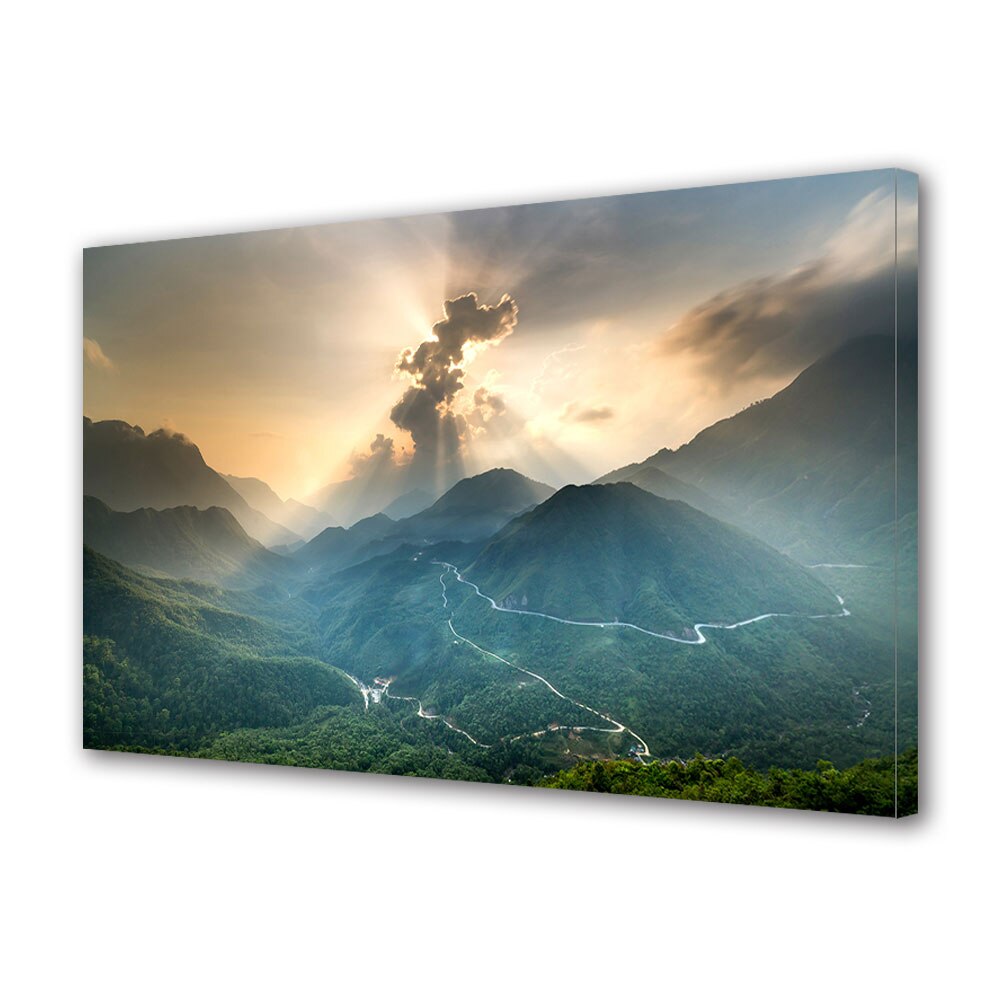 Tablou Canvas Premium ArtDeco, Raze patrunzatoare, Panza pe cadru de lemn, Decoratiuni Moderne pentru Casa, 80 x 120 cm