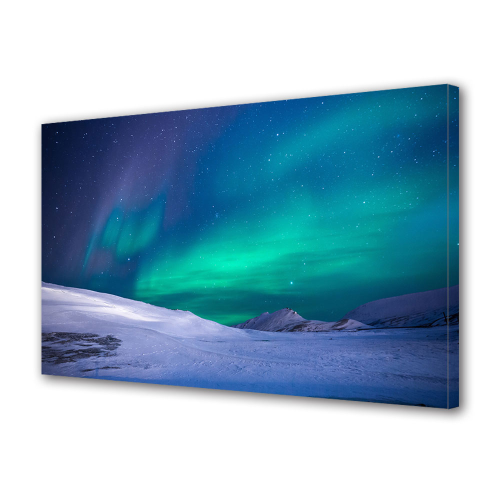 Tablou Canvas Premium ArtDeco, Cer in albastru si turcoaz, Panza pe cadru de lemn, Decoratiuni Moderne pentru Casa, 80 x 120 cm