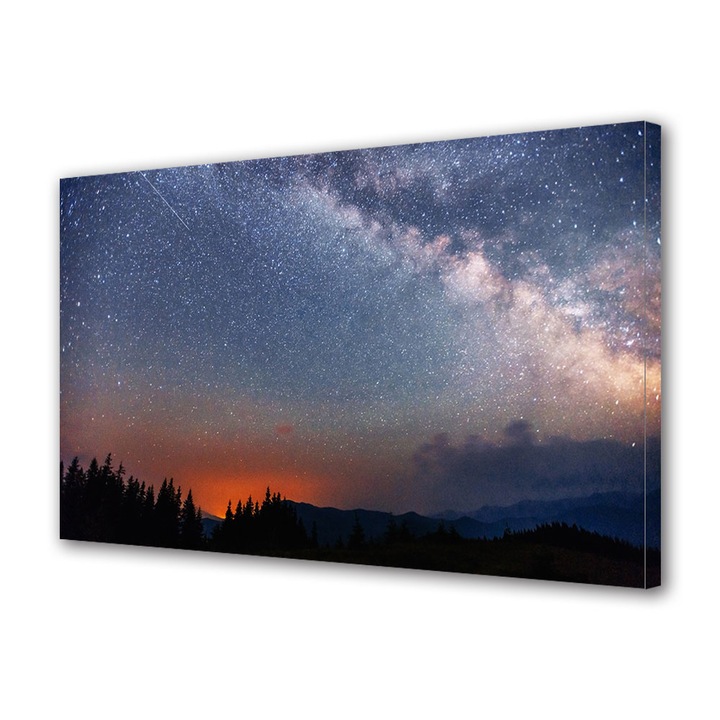 Tablou Canvas Premium ArtDeco, Magia noptii, Panza pe cadru de lemn, Decoratiuni Moderne pentru Casa, 50 x 70 cm