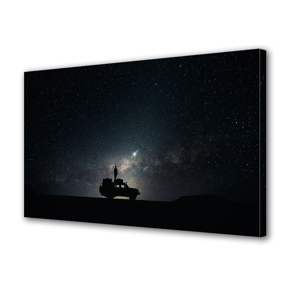 Tablou Canvas Premium ArtDeco, Luceafar stralucitor, Panza pe cadru de lemn, Decoratiuni Moderne pentru Casa, 80 x 120 cm