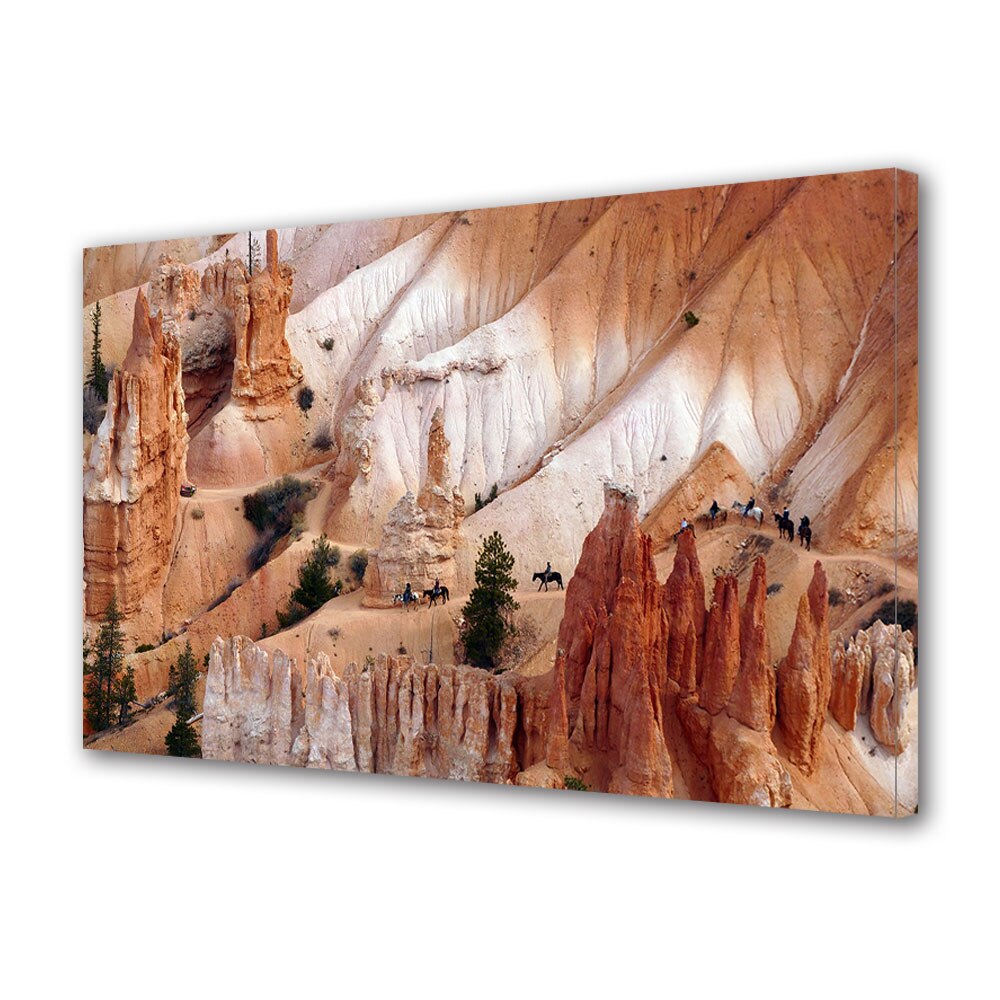 Tablou Canvas Premium ArtDeco, Calarind pe stanci, Panza pe cadru de lemn, Decoratiuni Moderne pentru Casa, 80 x 120 cm