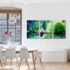 Set Tablouri Multicanvas 3 piese ArtDeco, Excursie in jungla tropicala, Panza pe cadru de lemn, Decoratiuni Moderne pentru Casa, 3 x 40 x 60 cm