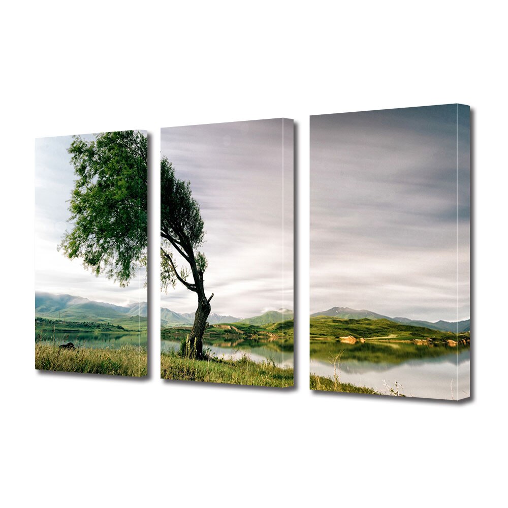 Set Tablouri Multicanvas 3 piese ArtDeco, In vant, Panza pe cadru de lemn, Decoratiuni Moderne pentru Casa, 3 x 30 x 45 cm