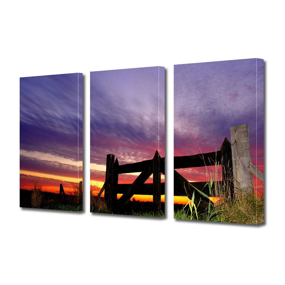 Set Tablouri Multicanvas 3 piese ArtDeco, Cer fantastic, Panza pe cadru de lemn, Decoratiuni Moderne pentru Casa, 3 x 50 x 70 cm