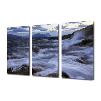 Set Tablouri Multicanvas 3 piese ArtDeco, Prevestind furtuna, Panza pe cadru de lemn, Decoratiuni Moderne pentru Casa, 3 x 50 x 70 cm Set Tablouri Multicanvas 3 piese ArtDeco, Prevestind furtuna, Panza pe cadru de lemn, Decoratiuni Moderne pentru Casa, 3 x 50 x 70 cm