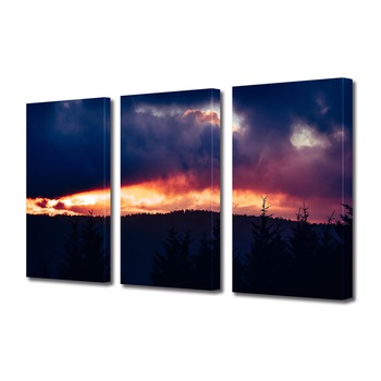 Set Tablouri Multicanvas 3 piese ArtDeco, Cer inflacarat, Panza pe cadru de lemn, Decoratiuni Moderne pentru Casa, 3 x 40 x 60 cm Set Tablouri Multicanvas 3 piese ArtDeco, Cer inflacarat, Panza pe cadru de lemn, Decoratiuni Moderne pentru Casa, 3 x 40 x 60 cm