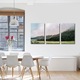 Set Tablouri Multicanvas 3 piese ArtDeco, Munte acoperit de ceata, Panza pe cadru de lemn, Decoratiuni Moderne pentru Casa, 3 x 40 x 60 cm