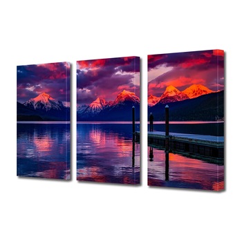 Set Tablouri Multicanvas 3 piese ArtDeco, Culori calde si reci, Panza pe cadru de lemn, Decoratiuni Moderne pentru Casa, 3 x 70 x 100 cm Set Tablouri Multicanvas 3 piese ArtDeco, Culori calde si reci, Panza pe cadru de lemn, Decoratiuni Moderne pentru Casa, 3 x 70 x 100 cm