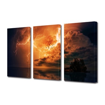 Set Tablouri Multicanvas 3 piese ArtDeco, Pasari in aventura, Panza pe cadru de lemn, Decoratiuni Moderne pentru Casa, 3 x 50 x 70 cm Set Tablouri Multicanvas 3 piese ArtDeco, Pasari in aventura, Panza pe cadru de lemn, Decoratiuni Moderne pentru Casa, 3 x 50 x 70 cm