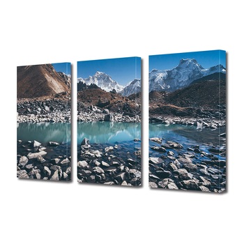 Set Tablouri Multicanvas ArtDeco, Priveliste stancoasa, Panza pe cadru de lemn, Decoratiuni Moderne pentru Casa, 3 piese, 3 x 20 x 30 cm Set Tablouri Multicanvas ArtDeco, Priveliste stancoasa, Panza pe cadru de lemn, Decoratiuni Moderne pentru Casa, 3 piese, 3 x 20 x 30 cm