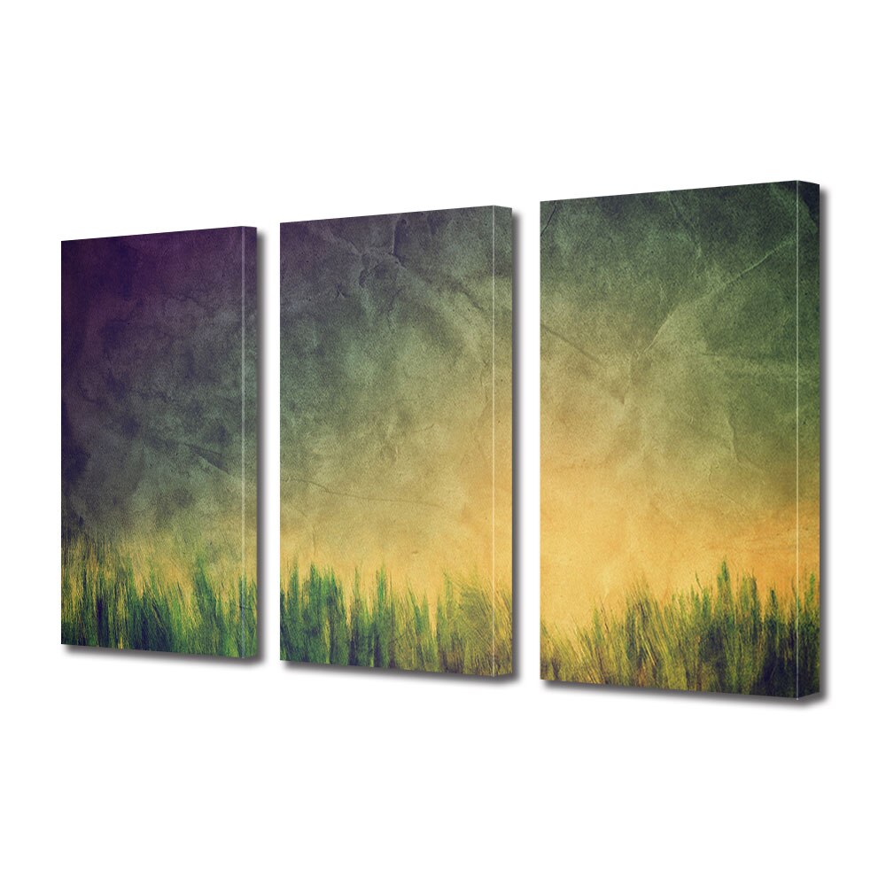 Set Tablouri Multicanvas 3 piese ArtDeco, Stufaris in stil vintage, Panza pe cadru de lemn, Decoratiuni Moderne pentru Casa, 3 x 70 x 100 cm