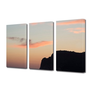 Set Tablouri Multicanvas 3 piese ArtDeco, Stanca umbrita la marginea oceanului, Panza pe cadru de lemn, Decoratiuni Moderne pentru Casa, 3 x 70 x 100 cm Set Tablouri Multicanvas 3 piese ArtDeco, Stanca umbrita la marginea oceanului, Panza pe cadru de lemn, Decoratiuni Moderne pentru Casa, 3 x 70 x 100 cm
