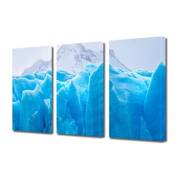 Set Tablouri Multicanvas ArtDeco, Peisaj rece, Panza pe cadru de lemn, Decoratiuni Moderne pentru Casa, 3 piese, 3 x 20 x 30 cm Set Tablouri Multicanvas ArtDeco, Peisaj rece, Panza pe cadru de lemn, Decoratiuni Moderne pentru Casa, 3 piese, 3 x 20 x 30 cm