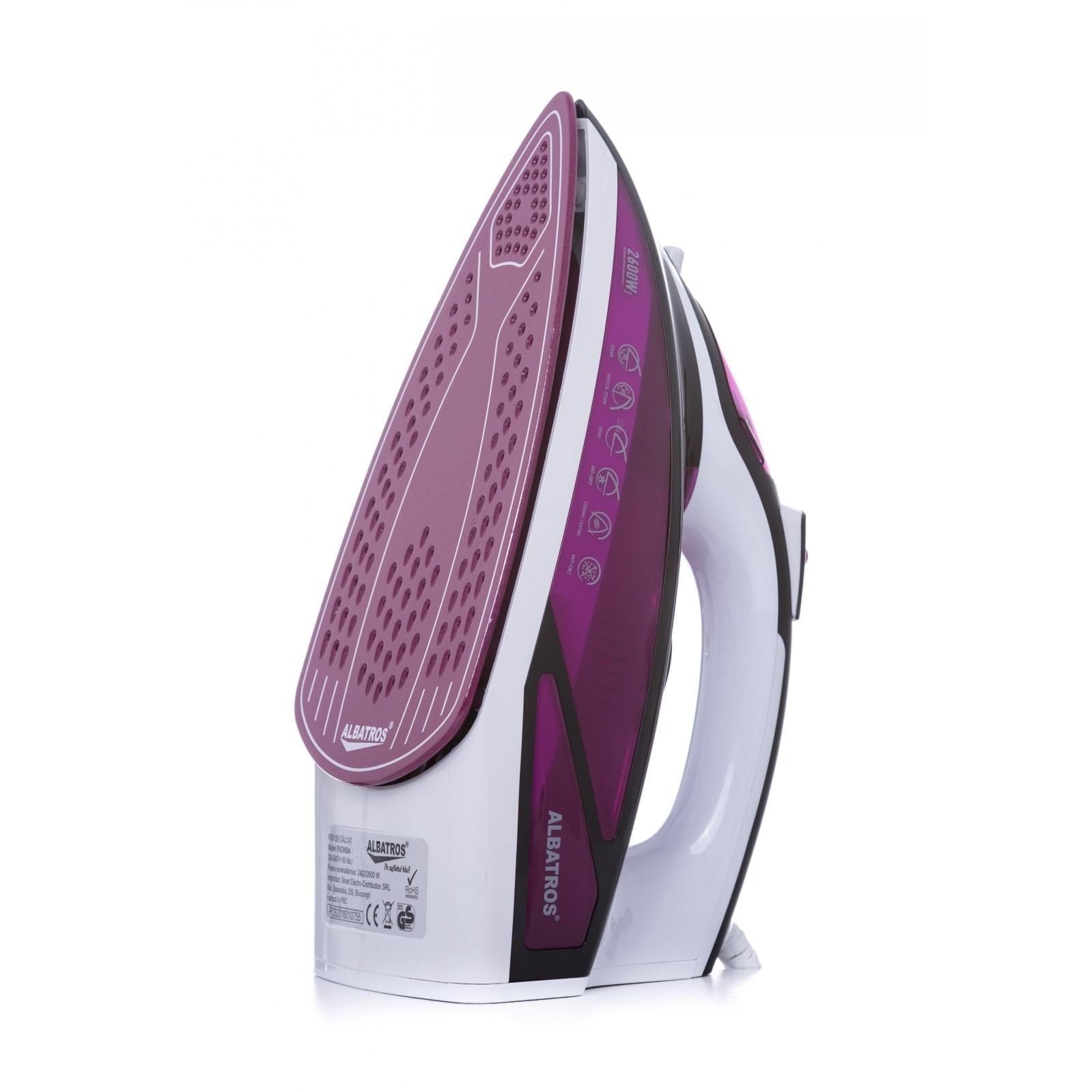 Fier de calcat Albatros Fuchsia Talpa ceramica 2600W, rez 450 ml