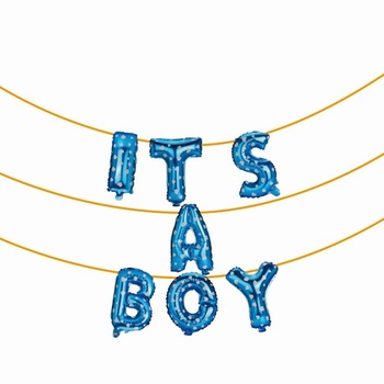 Set baloane It’s a boy , albastru , 45 cm x 6 m Set baloane It’s a boy , albastru , 45 cm x 6 m