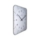 Ceas de perete, Nextime 37x31x3.7 cm, lemn, Alb / Negru