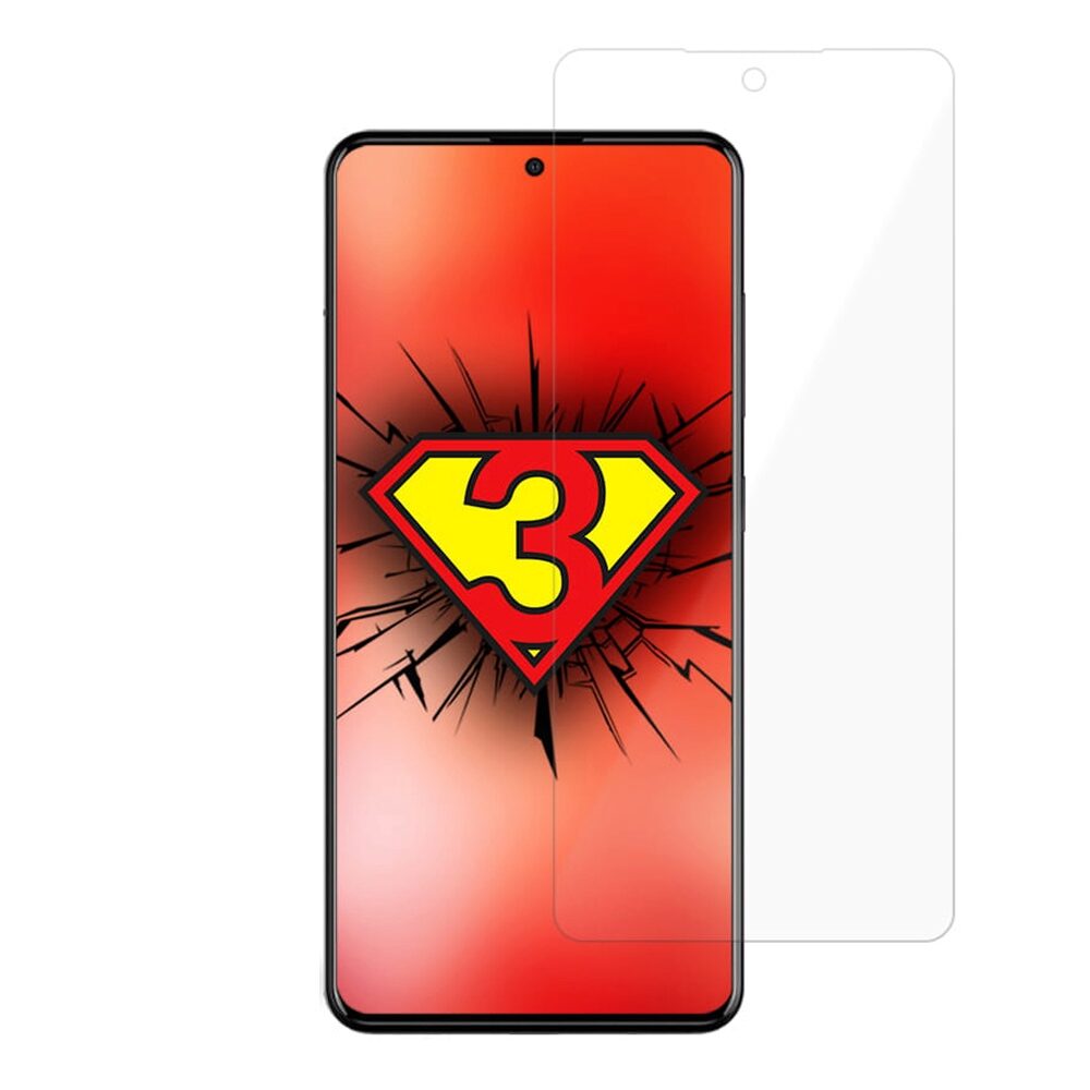 Folie Protectie Sticla Flexibila 3MK Lite pentru Samsung Galaxy A72, Tehnologie Fit in, 6H, 0.16 mm, Transparenta