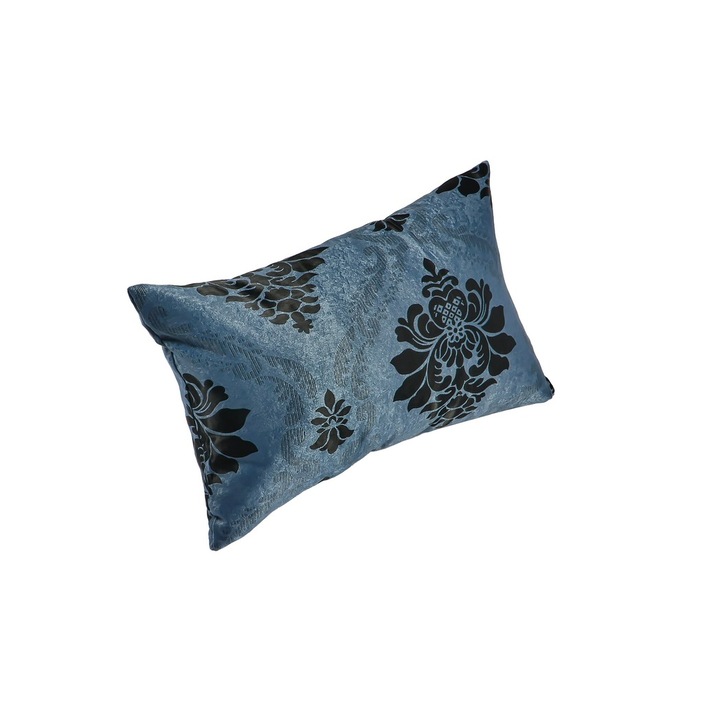 Perna decorativa Marquise, 45x29, albastru/negru