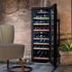 Racitor de vin Caso Germany, WineExclusive 38 Smart, H 106.5 cm, capacitate 38 sticle, 2 zone de racire 5-20°C, control Wi-Fi, compresor, touch control, usa anti-UV, sistem anti-vibratii, iluminare LED, editie speciala, negru