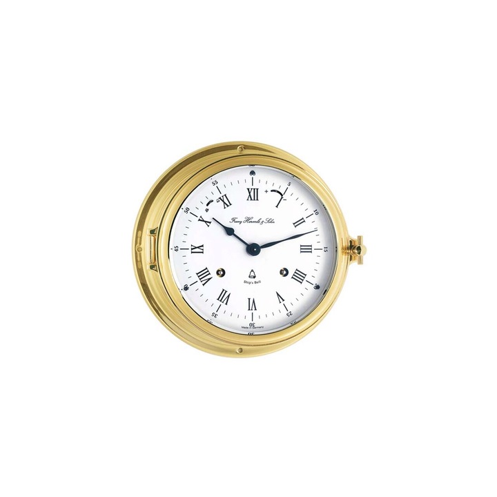 Hermle 35065-000132 стенен часовник, механичен, бял, аналогов, класически