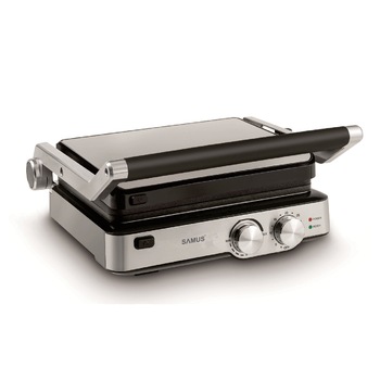 Gratar electric GTS-2020X, 2000 W, Placi tip grill antiaderente detasabile, Reglaj al temperaturii, Negru/Inox Gratar electric GTS-2020X, 2000 W, Placi tip grill antiaderente detasabile, Reglaj al temperaturii, Negru/Inox