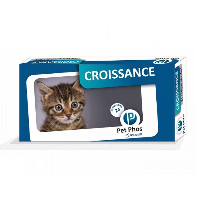 Supliment nutritiv pentru pisici Pet Phos Felin Croissance, 12 tablete