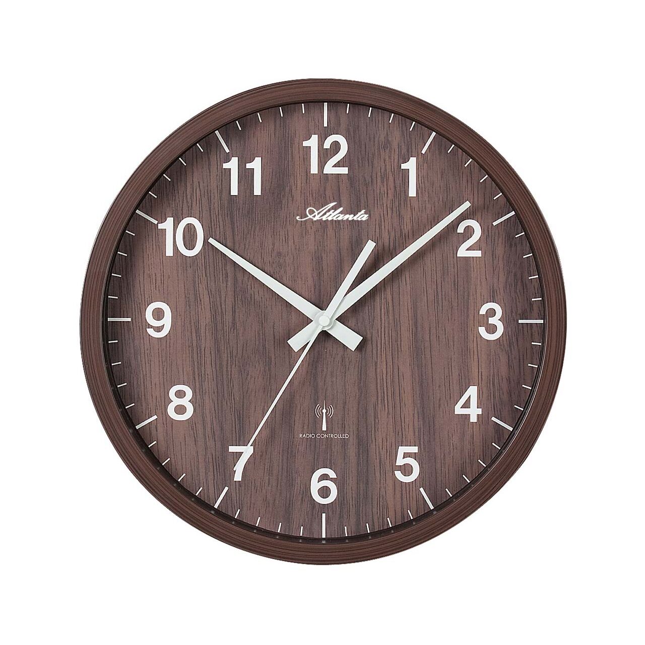 Ceas de perete Atlanta 4438/20, Quartz, Maro, Analogic, Modern