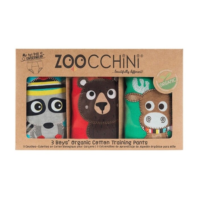Set 3 Chilotei Antrenament, Zoocchini, Baiat, 2-3 ani, 100% Bumbac Organic, Forest