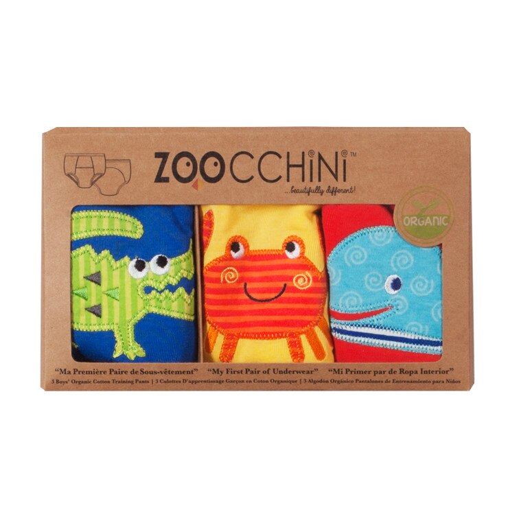 Set 3 Chilotei Antrenament, Zoocchini, Baiat, 2-3 ani, 100% Bumbac Organic, Ocean