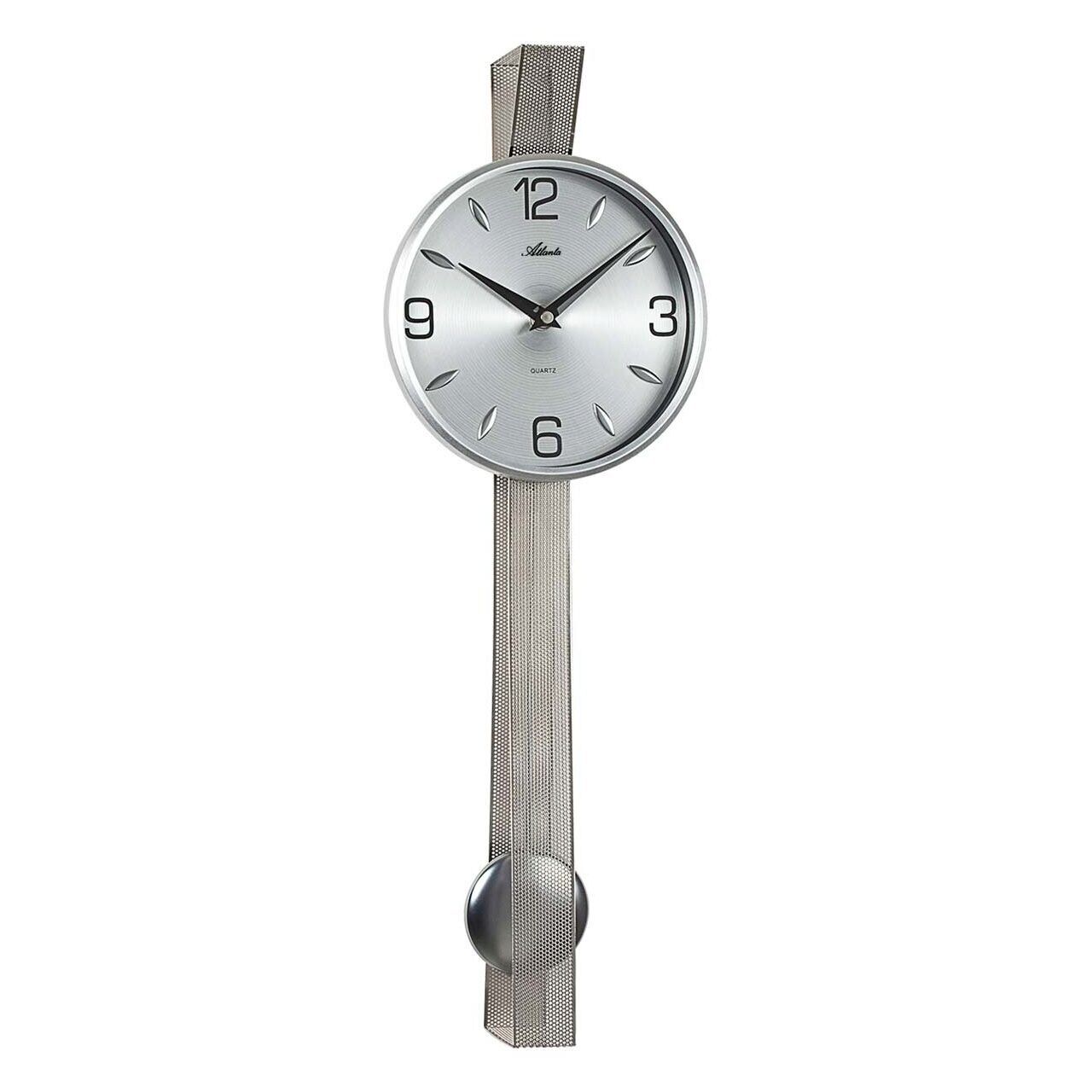 Ceas de perete Atlanta 5054, Quartz, Gri, Analogic, Modern