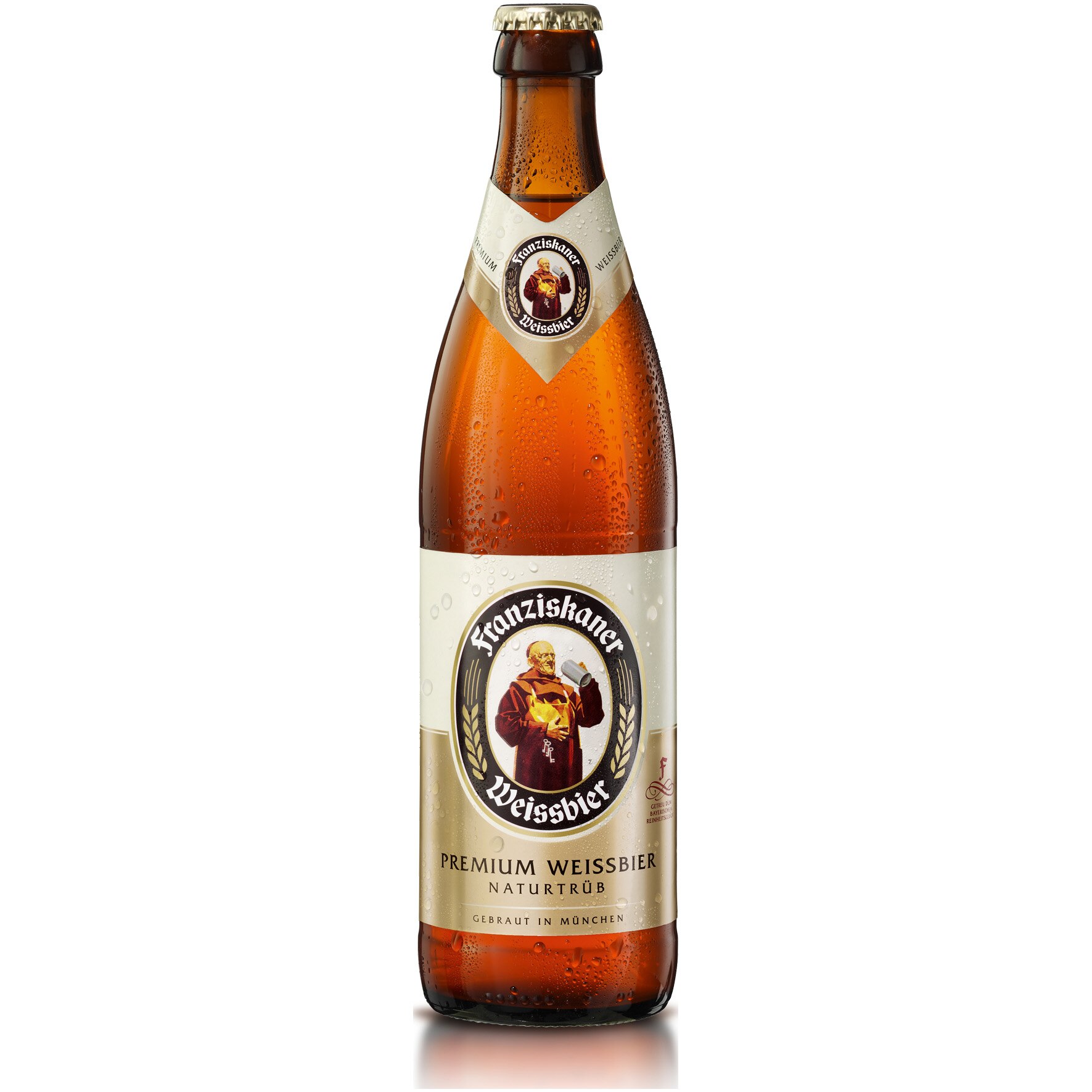 Bere alba Nefiltrata Franziskaner wheat beer, Sticla, 0.5l