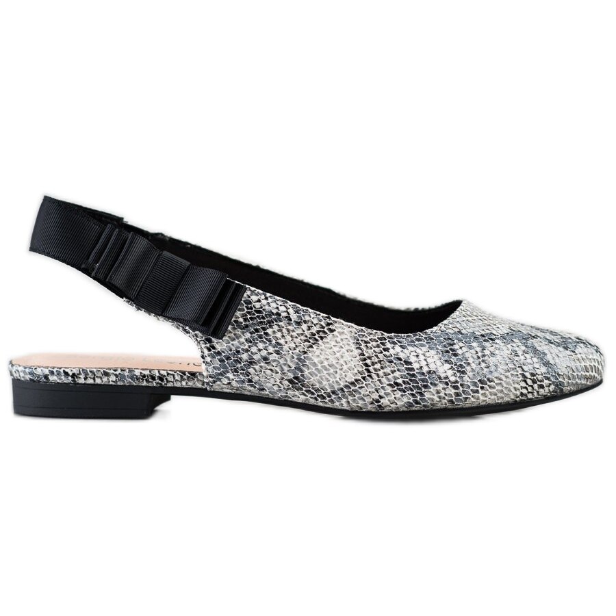 Sandale pentru femei Pompele slip-on cu arc, BM108839, gri, EU 36