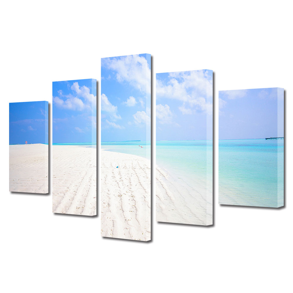 Set Tablouri Multicanvas, ArtDeco, Infinit, Panza pe cadru de lemn, Decoratiuni Moderne pentru Casa, 5 piese, 110 x 200 cm