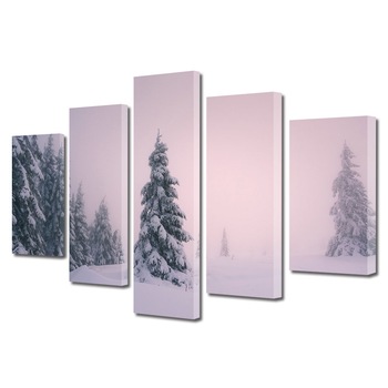 Set Tablouri Multicanvas, ArtDeco, Brazi inzapeziti, Panza pe cadru de lemn, Decoratiuni Moderne pentru Casa, 5 piese, 120 x 225 cm Set Tablouri Multicanvas, ArtDeco, Brazi inzapeziti, Panza pe cadru de lemn, Decoratiuni Moderne pentru Casa, 5 piese, 120 x 225 cm