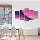 Set Tablouri Multicanvas, ArtDeco, Nori de basm , Panza pe cadru de lemn, Decoratiuni Moderne pentru Casa, 5 piese, 70 x 125 cm