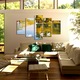 Set Tablouri Multicanvas, ArtDeco, Lebede pictate pe lacul cristalin, Panza pe cadru de lemn, Decoratiuni Moderne pentru Casa, 5 piese, 70 x 125 cm
