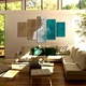 Set Tablouri Multicanvas, ArtDeco, Farmecul valurilor, Panza pe cadru de lemn, Decoratiuni Moderne pentru Casa, 5 piese, 70 x 125 cm