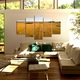 Set Tablouri Multicanvas, ArtDeco, Camp arat, Panza pe cadru de lemn, Decoratiuni Moderne pentru Casa, 5 piese, 60 x 100 cm