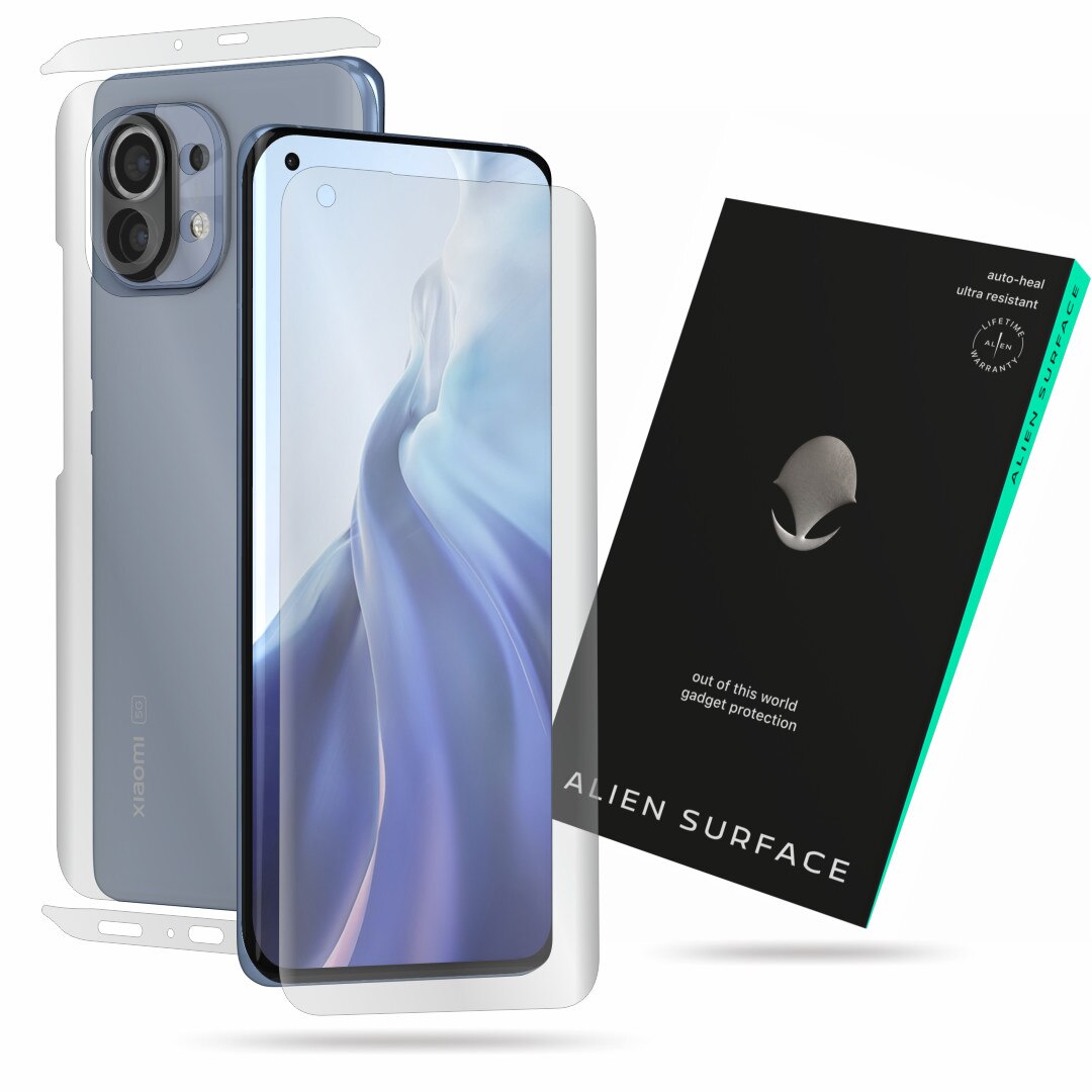 Folie Alien Surface, compatibila cu Xiaomi Mi 11, protectie ecran, spate, laterale