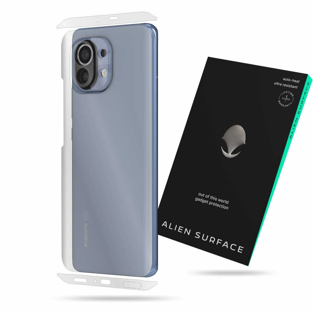 Folie Alien Surface, compatibila cu Xiaomi Mi 11, protectie spate, laterale