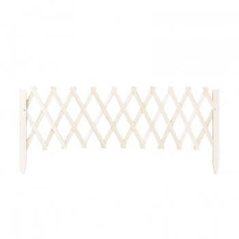 Bordura pentru pat de flori, gard , 110 x 34 cm, Alb Bordura pentru pat de flori, gard , 110 x 34 cm, Alb