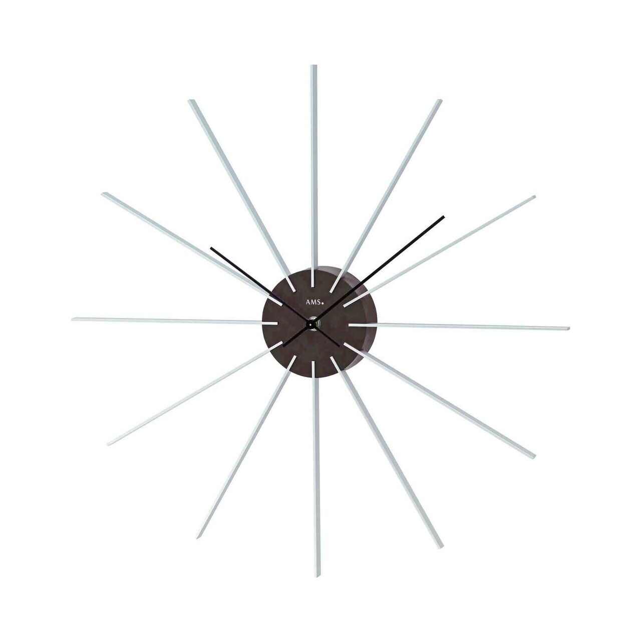 Ceas de perete AMS 9595, Quartz, Maro, Analogic, Modern