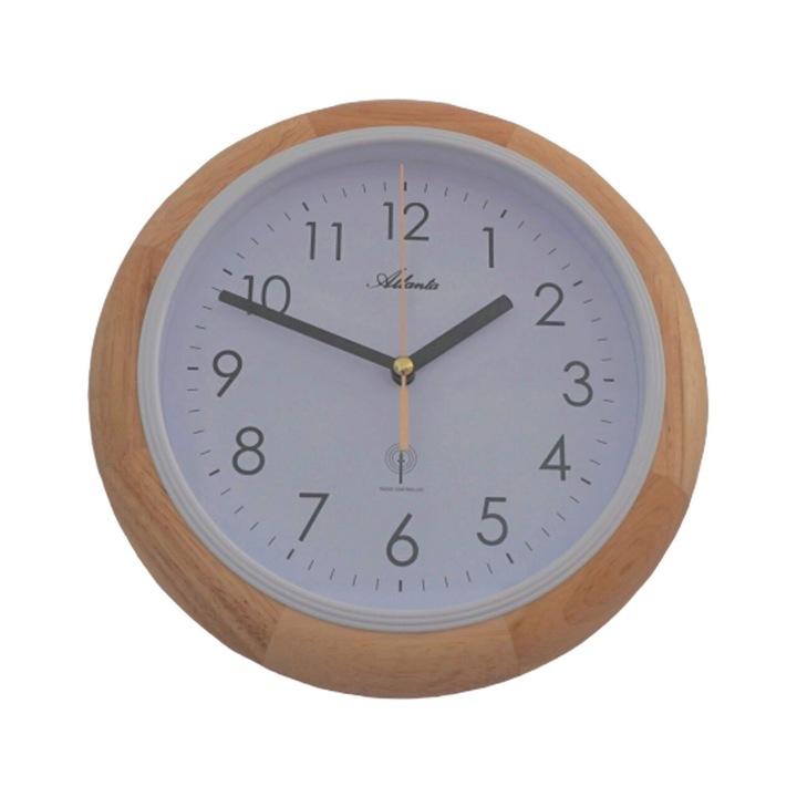 Ceas de perete Atlanta 4323/30, Quartz, Alb, Analogic, Modern