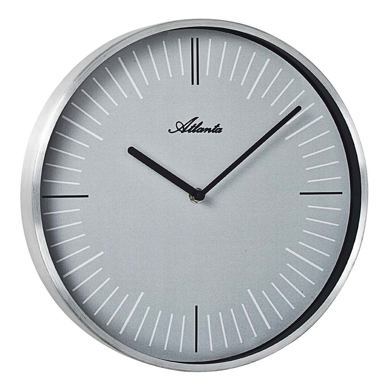 Ceas de perete Atlanta 4530/19, Quartz, Gri, Analogic, Modern