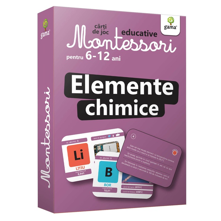 Elemente chimice. Montessori 6-12 ani