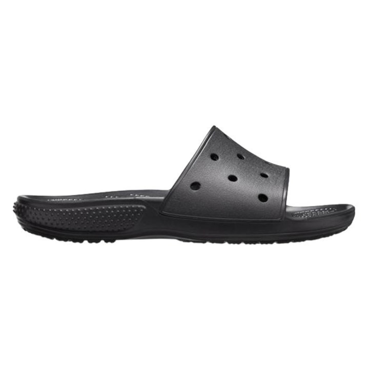 Crocs, Papuci unisex cu model cu perforatii Classic, Negru, 36-37